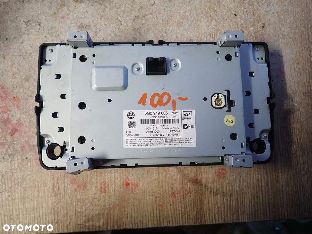 VOLKSWAGEN GOLF VII RADIO 5G0919605 - 3