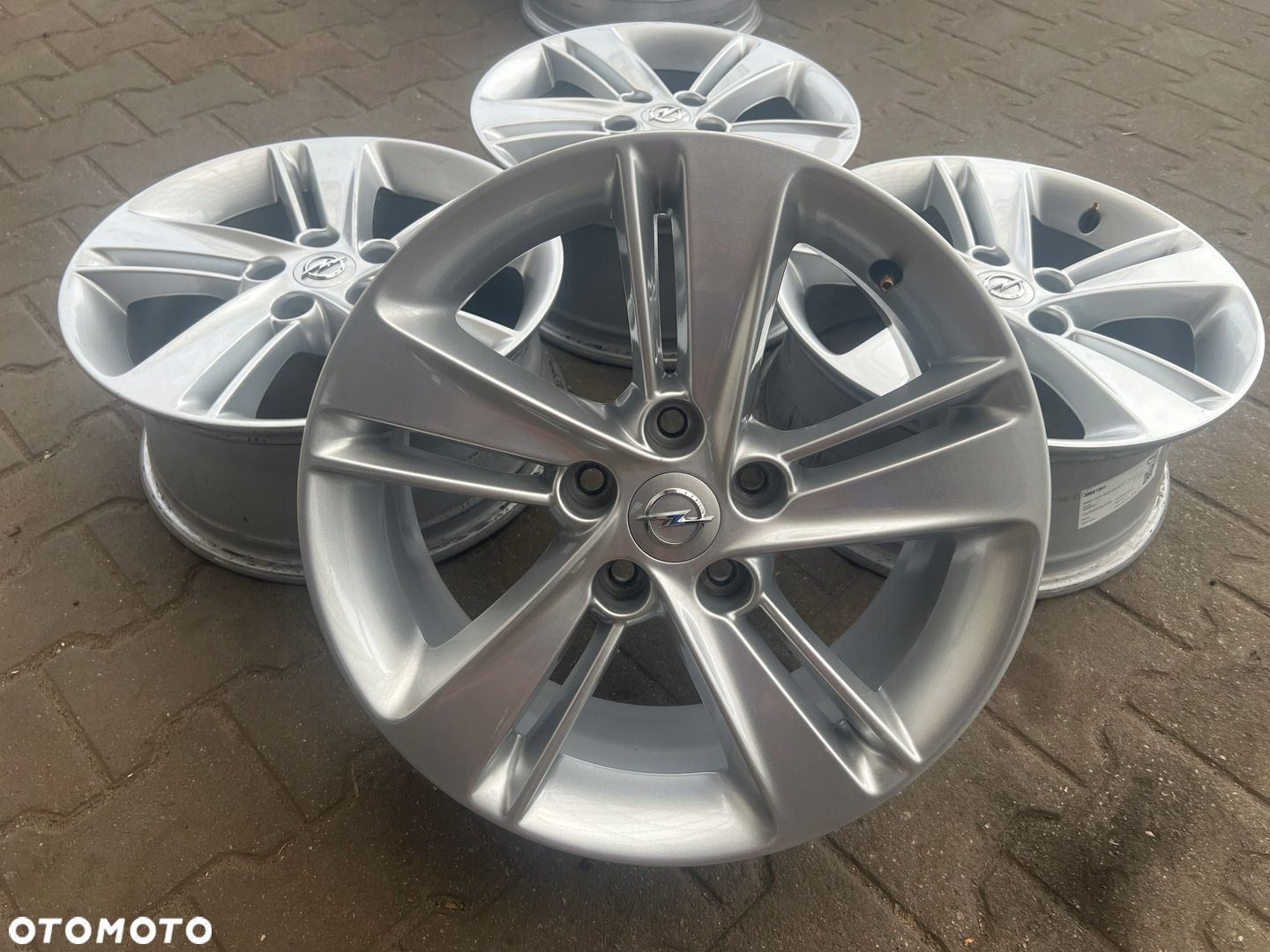 KOMPLET FELG FELGI ALU OPEL GRANDLAND 17 5X108 ET45 TPMS ORYGINALNE - 1