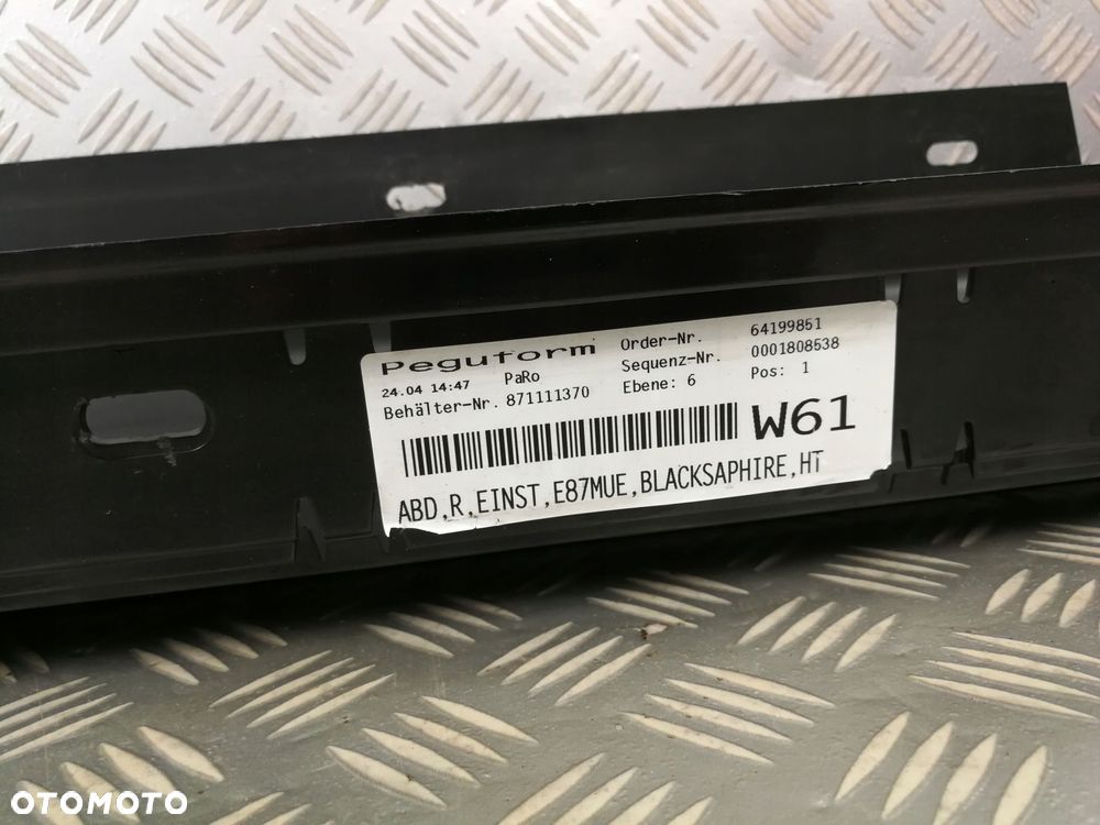 7184354 listwa progowa nakładka prawa próg prawy BMW SERIA 1 E87 LCI LIFT - 10