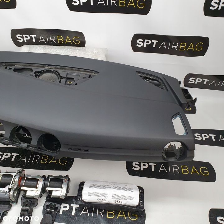 AUDI TT 8S DESKA ROZDZIELCZA KONSOLA KOKPIT PULPIT PODUSZKI AIRBAG AIR BAG PASY KIT SET - 4