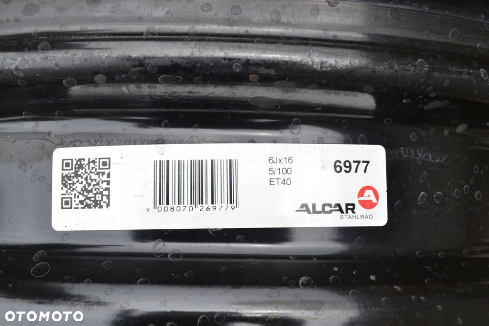 FELGA STALOWA VW SKODA AUDI SEAT 5x100 6J16 ET 40 x1szt F-387 - 7