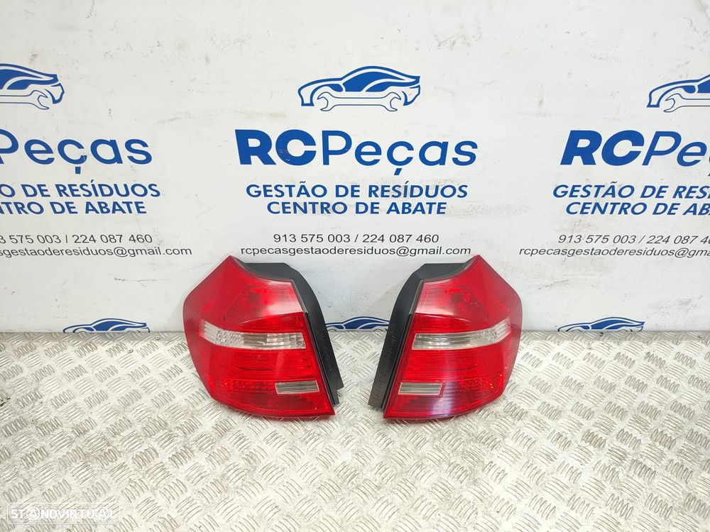 Farolins traseiros trás direito esquerdo originais BMW Serie 1 E81 E87 LCI de 2007 a 2011 - 11
