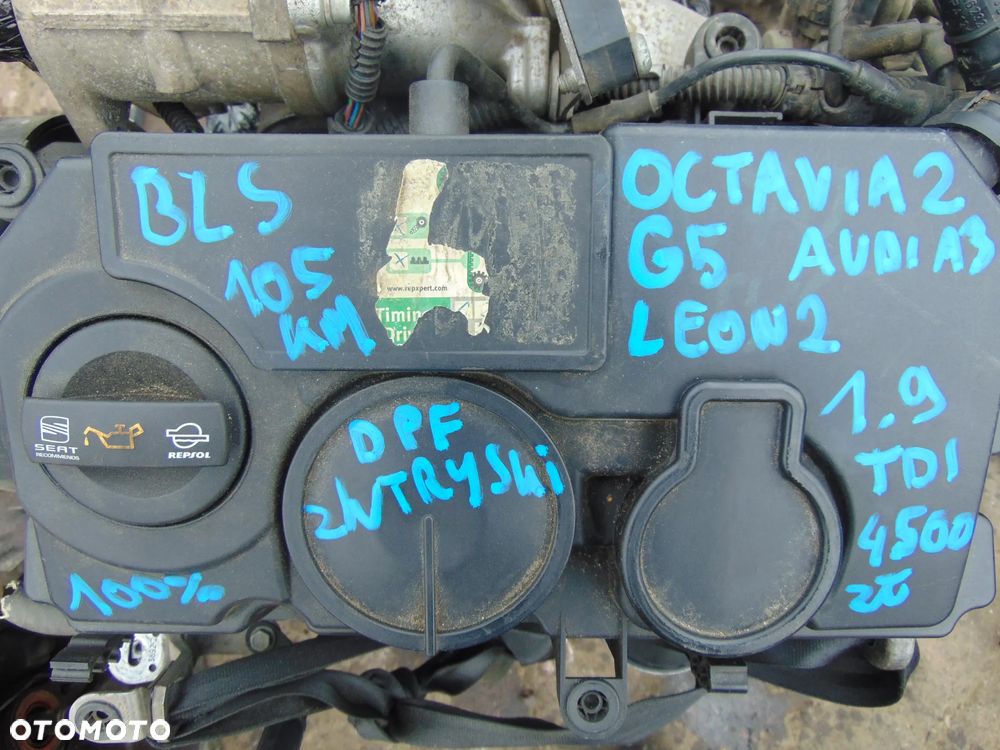 Silnik VW golf 5 Leon 2 1,9 TDI BLS Z wtryskiwaczami - 1