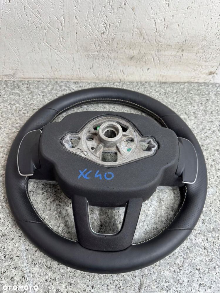 kierownica r-design volvo xc40 2017-2024 31455412 skóra łopatki - 10