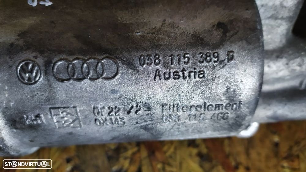 SUPORTE / COPO DO FILTRO DE OLEO COM RADIADOR AUDI VOLKSWAGEN 1.9TDI 2.0TDI 038115389 - 2