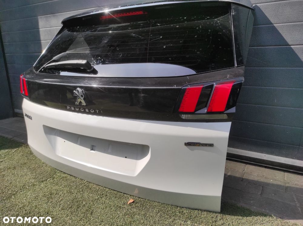 Klapa bagażnika Peugeot 3008 II demontaż KWED biała perła - 1