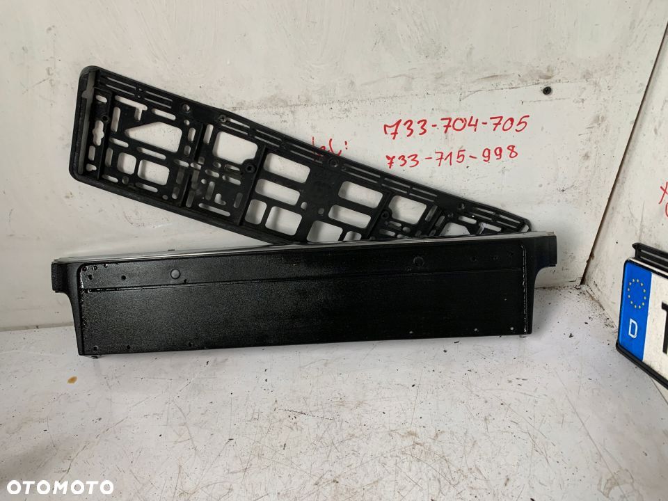 PODKŁADKA POD TABLICĘ REJ. CHROM BMW E39 PRZEDLIFT - 1