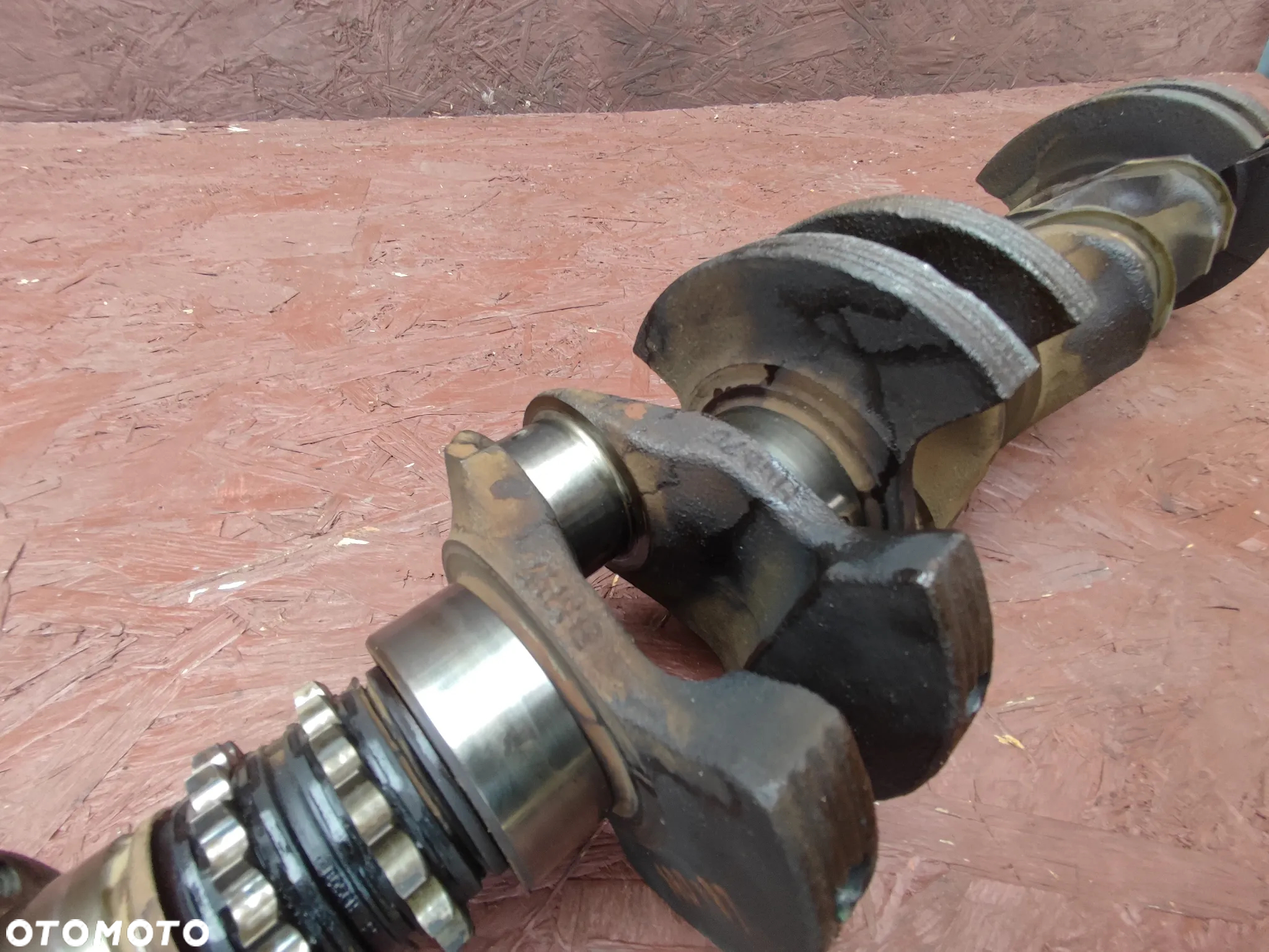 BMW E36 / E34 / E39 / Z3 ORYGINALNY WAŁ KORBOWY DO SILNIKÓW GAMY M52B25 1X VANOS / M50B25 O NR. 11 21 1 705 847 / 11 21 1 432 275 OEM W BARDZO DOBRYM STANIE - 4