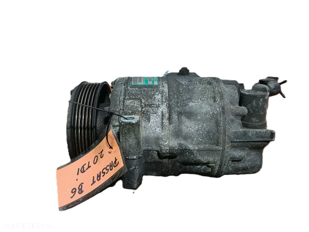 VOLKSWAGEN PASSAT B6 05-10 r. 2,0 TDI KOMPRESOR SPRĘŻARKA KLIMATYZACJI SANDEN 1K0820803Q + - 2