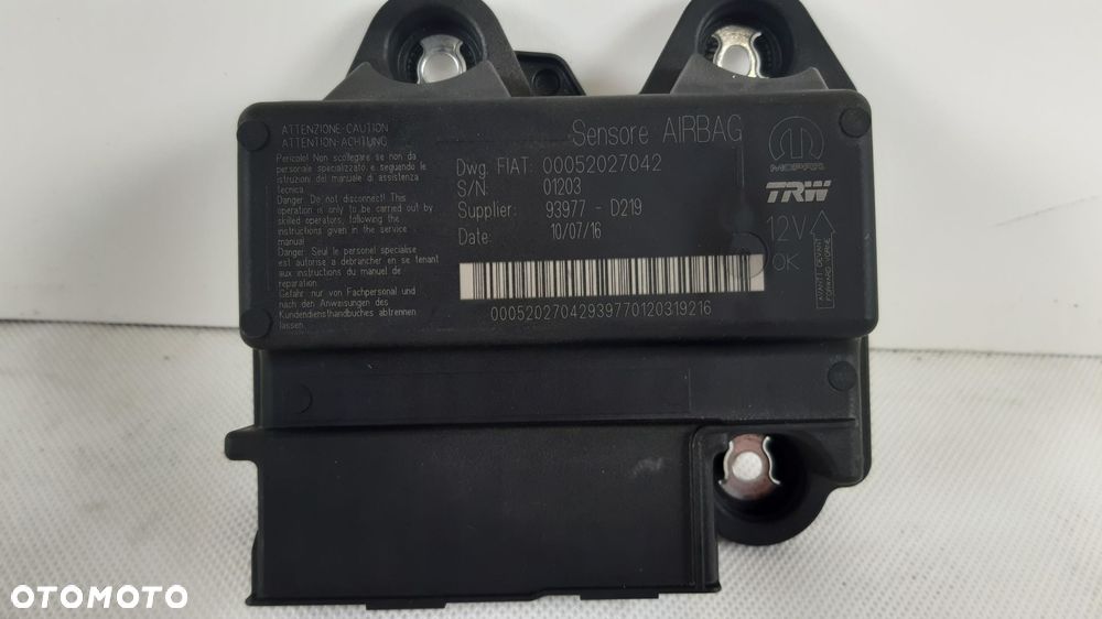 FIAT TIPO II MODUŁ AIRBAG '00052027042 - 2