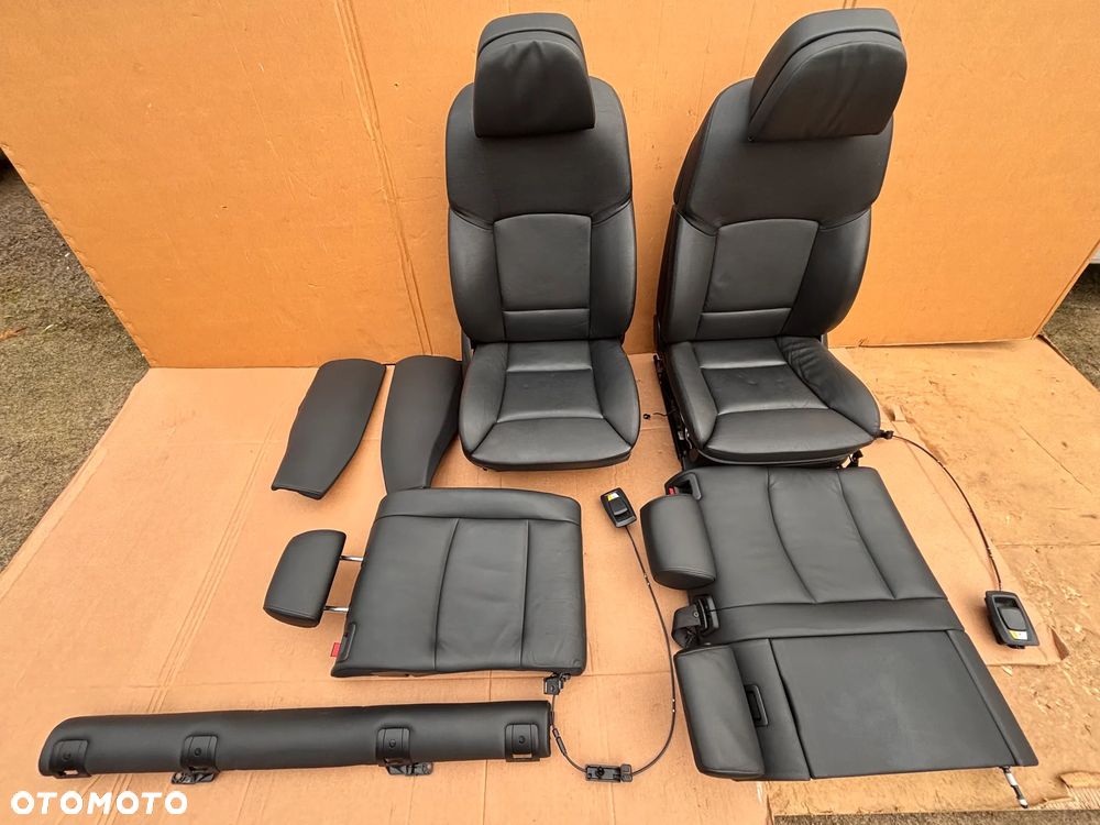 BMW 5 F10 F11 Fotele Czarne Europa Kanapa Komfort Komforty Grzane Komplet Przed Liftem Fotel Przedni Lewy Prawy Tylna - 1