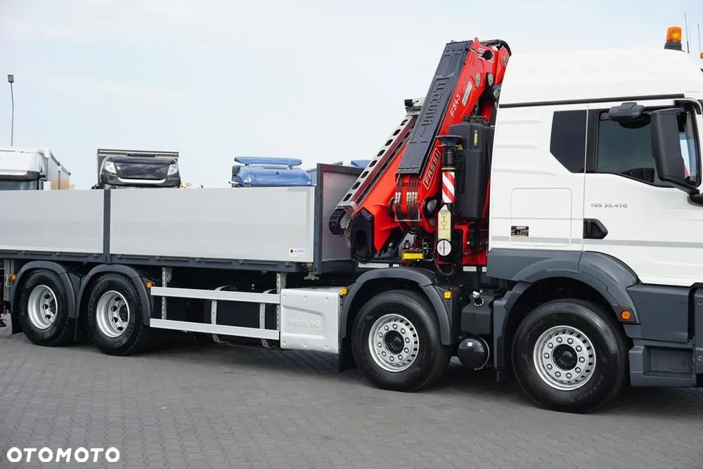 MAN TGS / 35.470 / E 6 / SKRZYNIOWY + HDS / FASSI F 545 / ŁAD. 13 105 KG / PILOT - 31