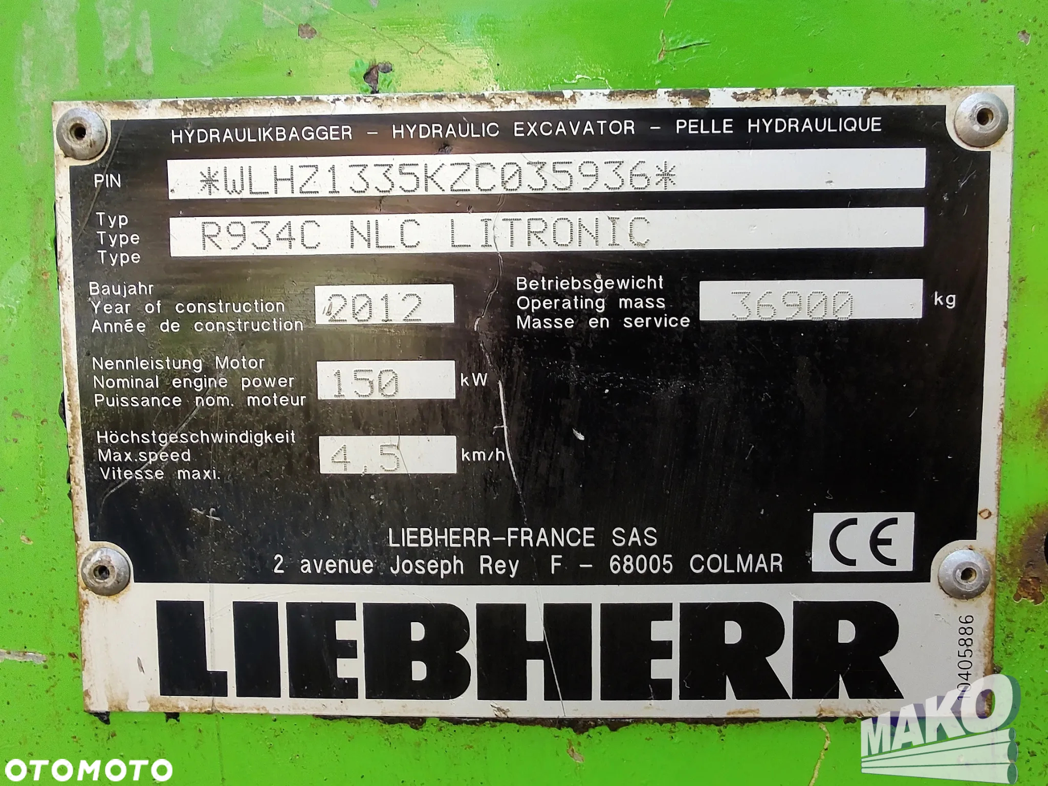 Liebherr R934C NLC Litronic - 20