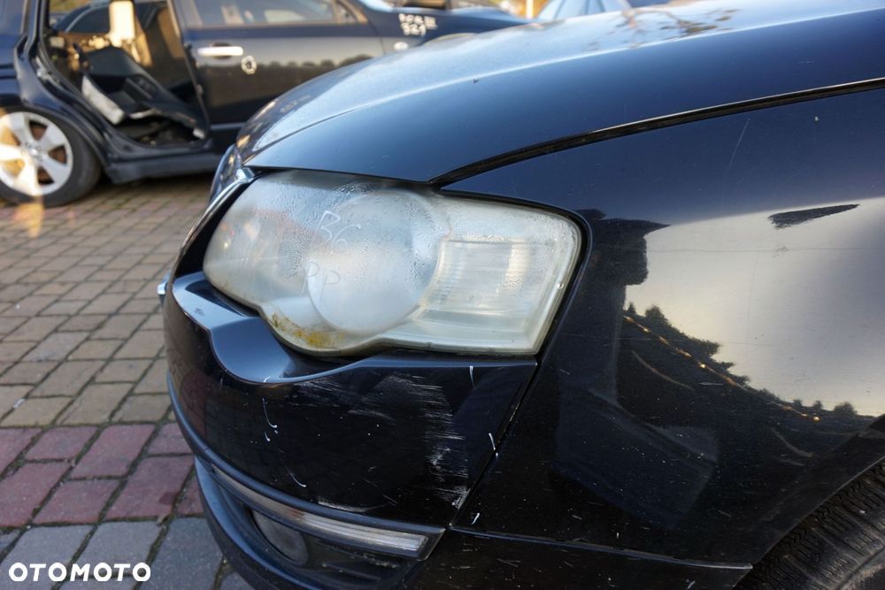 MASKA ZDERZAK BŁOTNIKI LAMPY PASSAT B6 LC9X  VOLKSWAGEN 2005-2010 CZARNY PRZÓD KOMPLETNY - 10