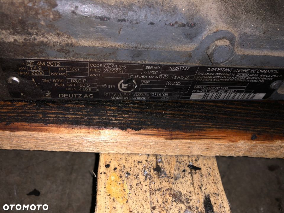Silnik Deutz AG BF 4M 2012 - 1