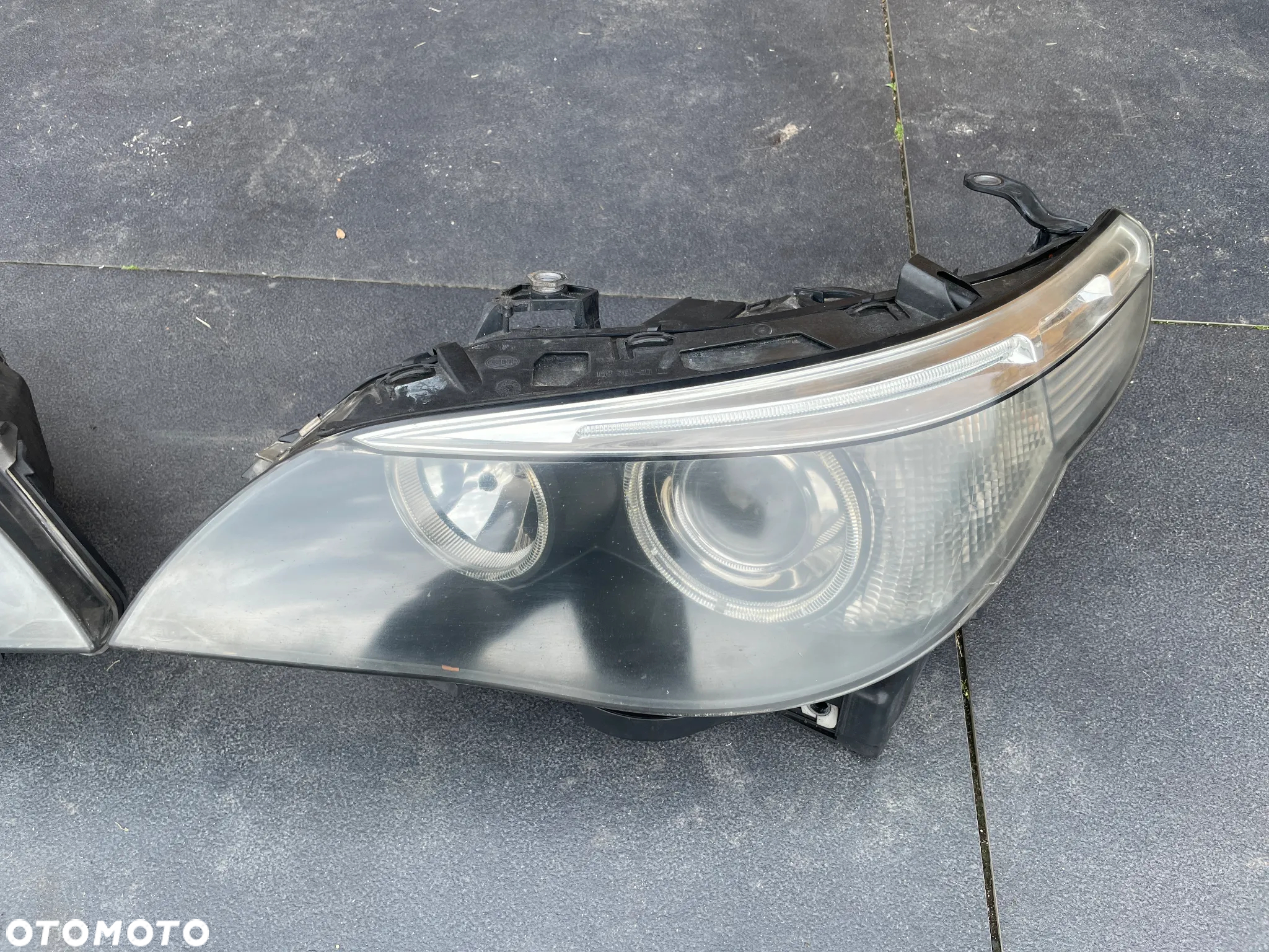 BMW E60 PRZÓD KOMPLETNY ZDERZAK PAS MASKA LAMPA XENON BŁOTNIK LEWY PRAWY TITANGRAU - 24
