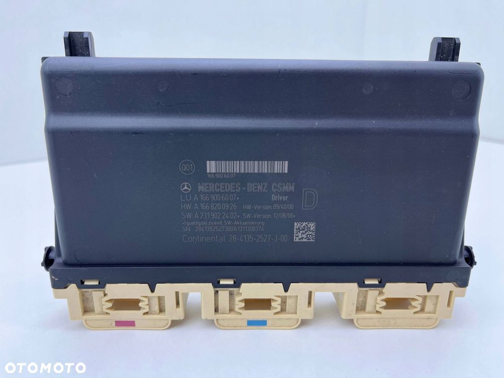 MERCEDES W176 W246 MODUŁ STEROWNIK FOTELA KIEROWCY A1669006007 - 1