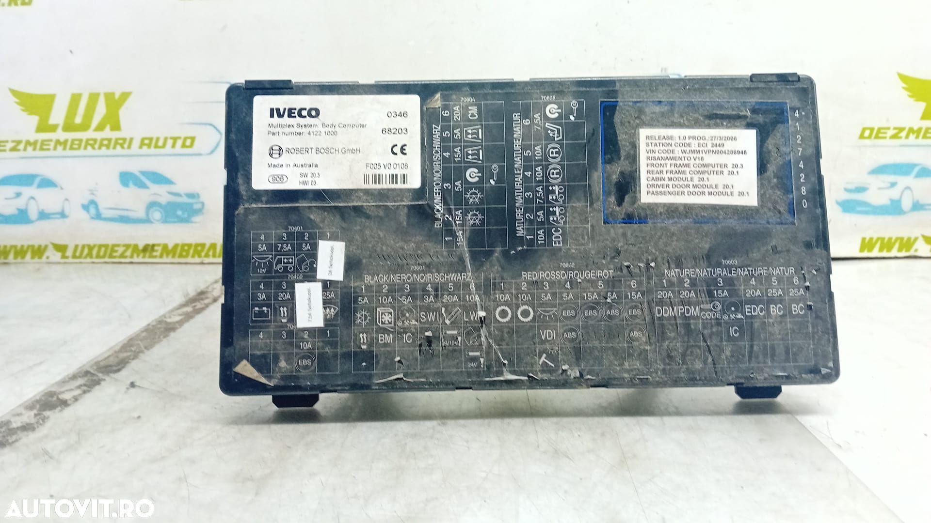 Calculator computer bord 41221000 IVECO Stralis generatia [2002 - 200 - 1