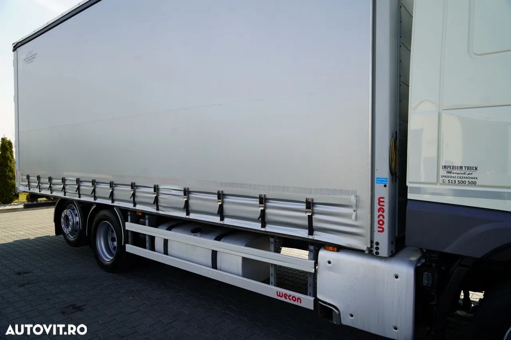 DAF XF 480 / SOLO  7,7 m/ CORTINĂ / 6X2 / PUNTE RIDICATĂ / - 16