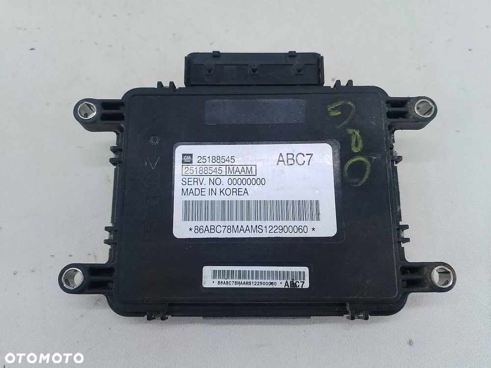 KOMPUTER, STEROWNIK CHEVROLET SPARK II 25188545 1.2 16V - 5