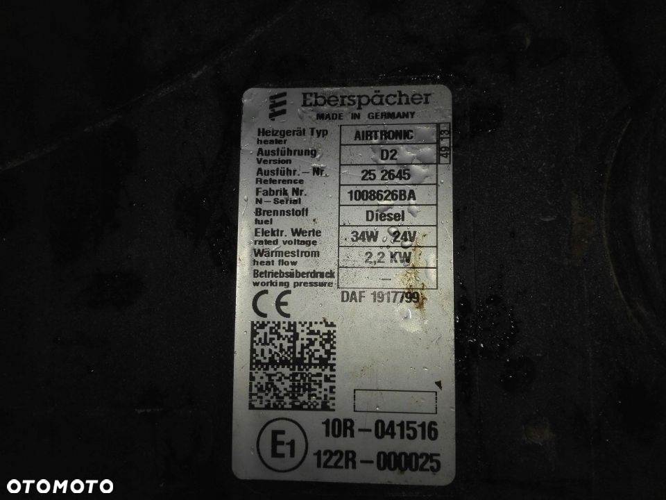 WEBASTO EBERSPACHER DAF CF D2 750 ZŁ NETTO - 2