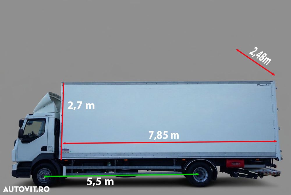 Volvo FL 250 / 7.8 M CONTAINER / 4x2 / I-SHIFT / AUTOSTRADĂ / EURO 6 - 3