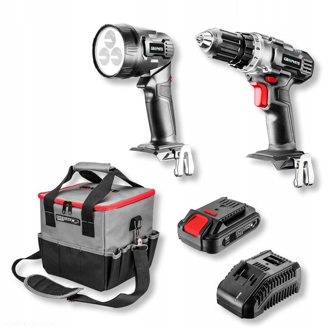 GRAPHITE 58G016 ZESTAW NARZĘDZI 18V Li-Ion ENERGY - 4