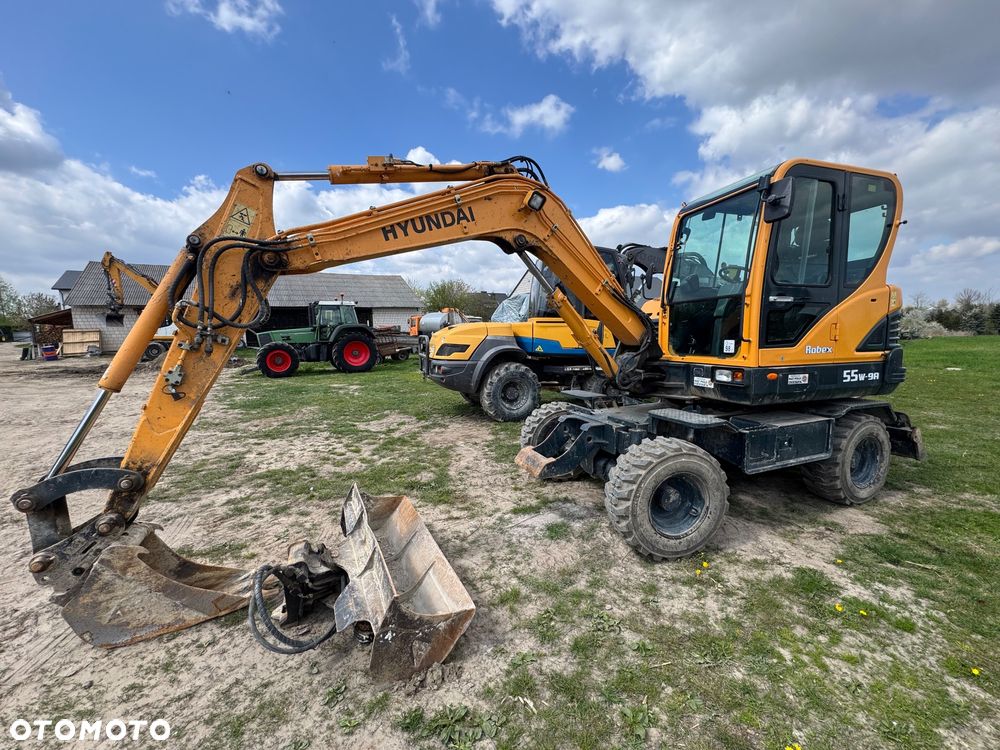 Hyundai Robex 55W-9A Minikoparka Kołowa Super Stan jak Volvo EW60 - 1