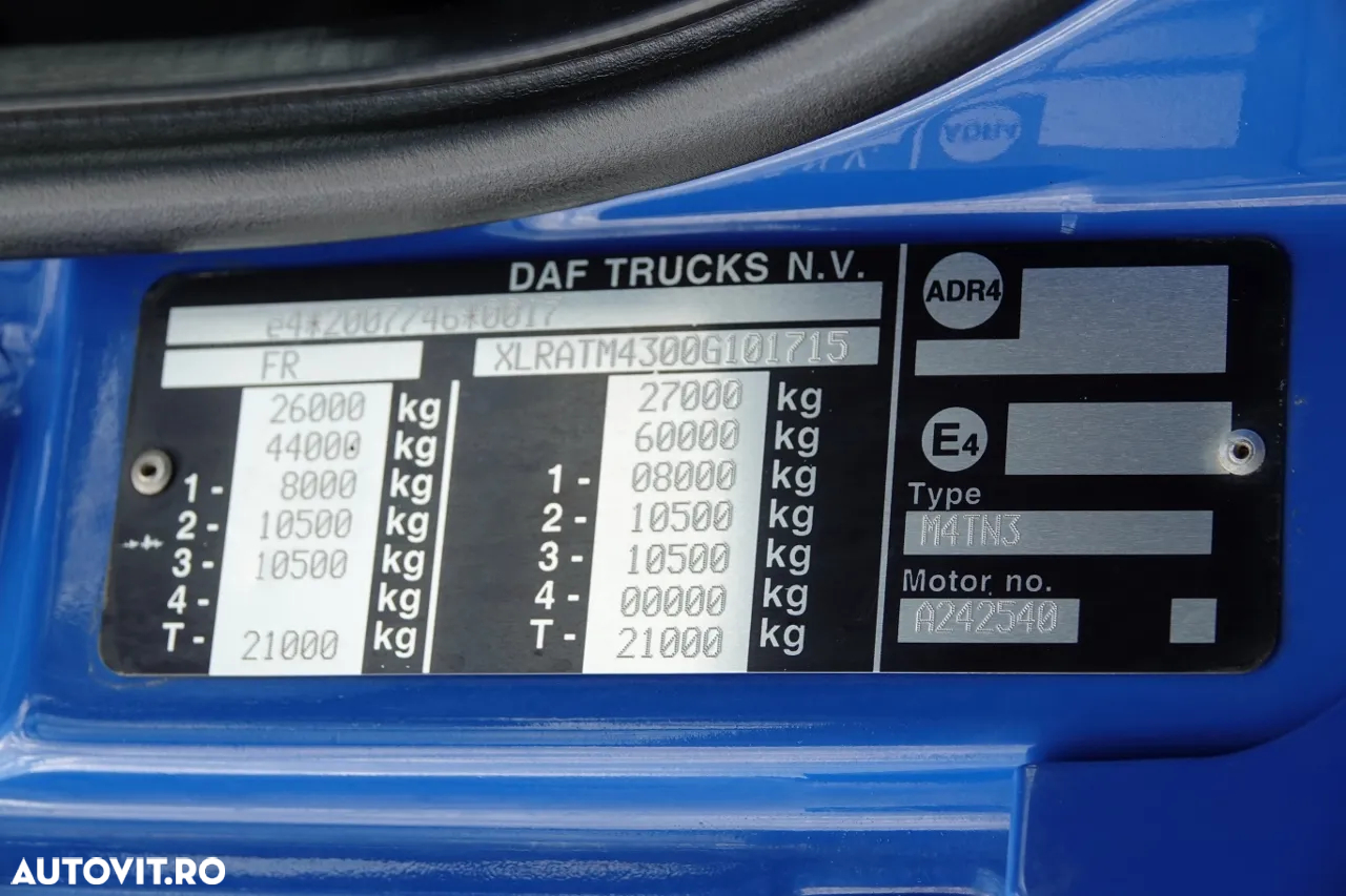 DAF CF 460 / 6x4 / BASCULANTE / HYDROBOARD / HYDROCLAP / EURO 6 / AN 2016 / PNEURI 100% / - 39
