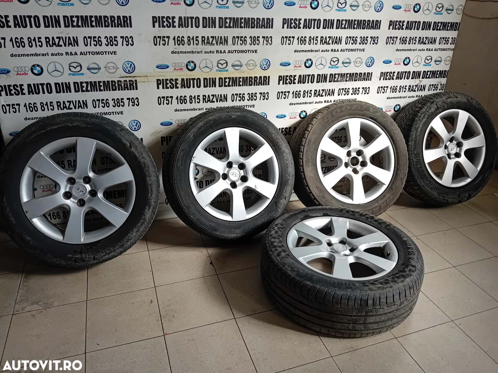Set 5 Jante Aluminiu Hyundai Santa Fe 2 II 235/60R18 Prezoane 5x114.3 - 2