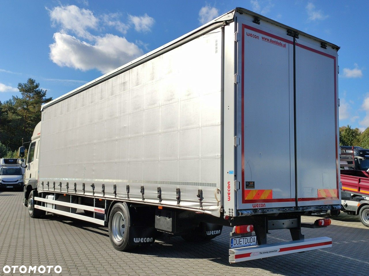 DAF CF 290 E6 Firana Tył Drzwi Dach Podnoszony / Zsuwany Długi 9.30m - 20