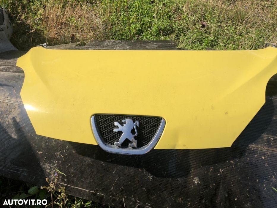 Capota fata peugeot 107 2008 emblema capitonaj masca galbenă - 1