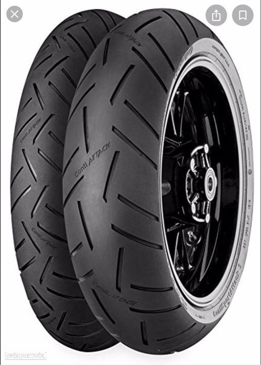 Pneu novo continental contisport attack 3 para frente. 120/60/17. - 1