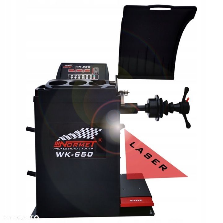 Wyważarka NORMET WK-650 AUTOMAT Z LASEREM – Profesjonalne Wyważanie Kół - 1