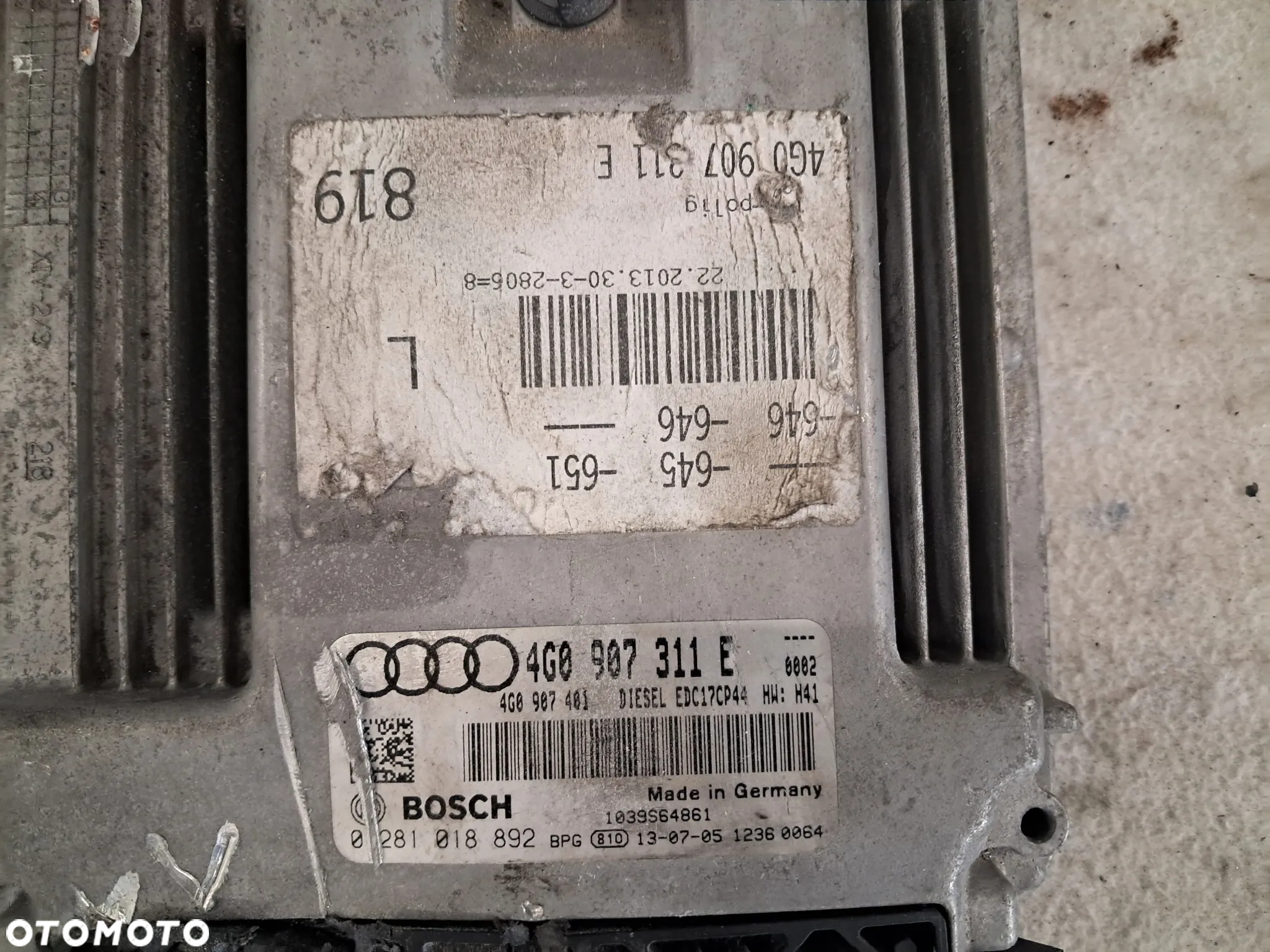 Komputer Sterownik Silnika A6 C7 A7 3.0TDI 4G0907311E Uszkodzony - 2