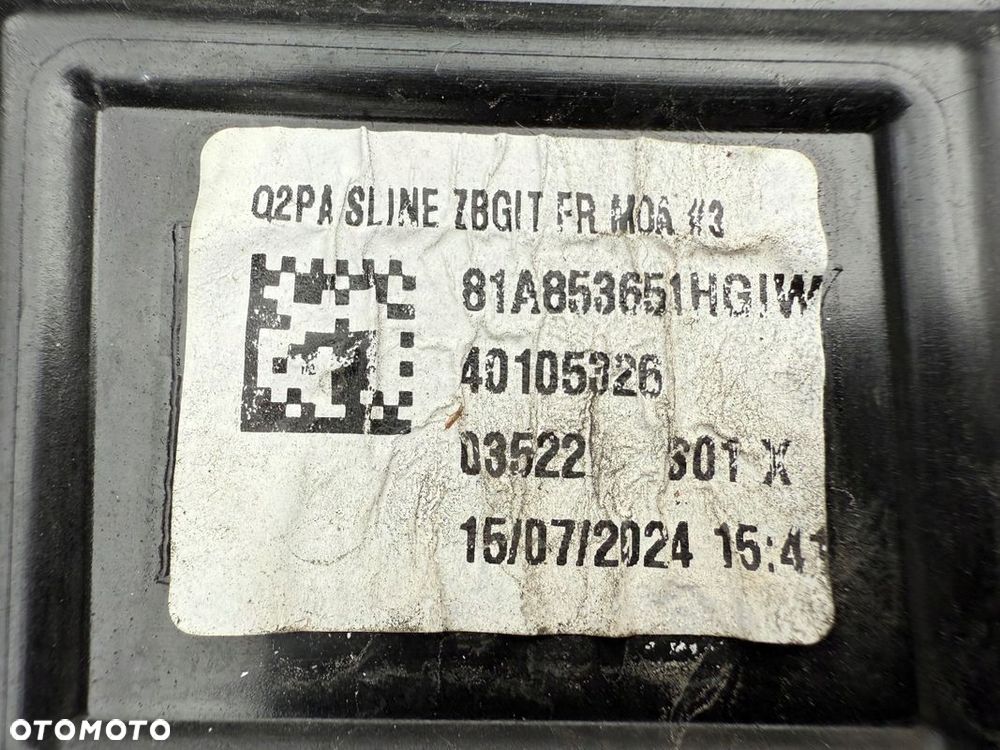 GRILL ATRAPA AUDI Q2 S-LINE 81A ORYGINAŁ SUPER STAN - 5