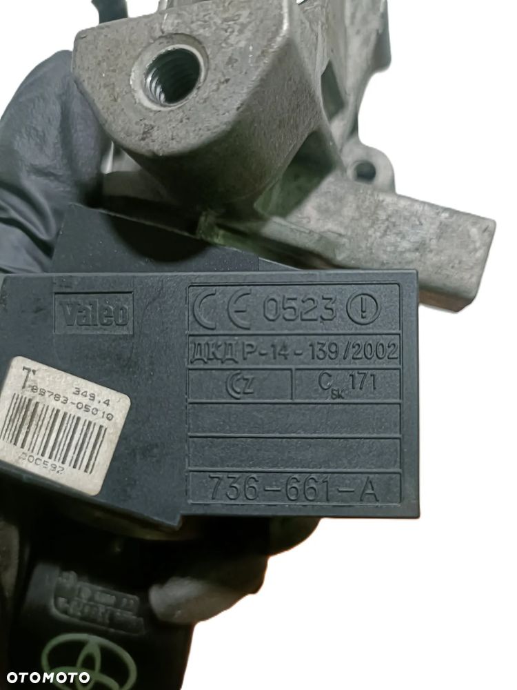 TOYOTA AVENSIS T25 03-09 r. 2,0 D4D STACYJKA + KLUCZYK VALEO 736-661-A + - 3