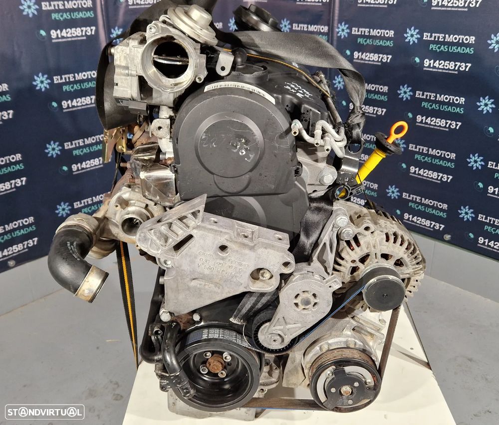 Motor usado BXE AUDI A3 8P 1.9 TDI 105CV SEAT LEON ALTEA SKODA OCTAVIA VW GOLF V 5 TOURAN JETTA - 3