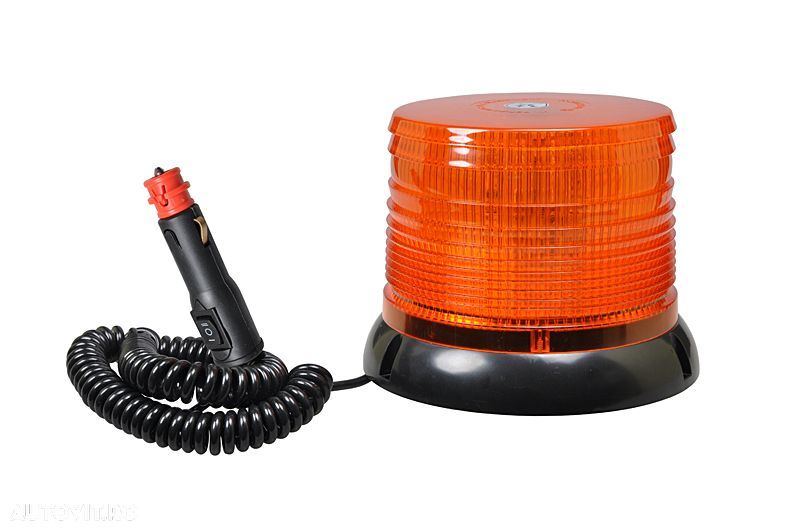 Girofar auto Automax 12V/24V orange cu 40 Leduri 16x12cm, fixare magnetica - 1