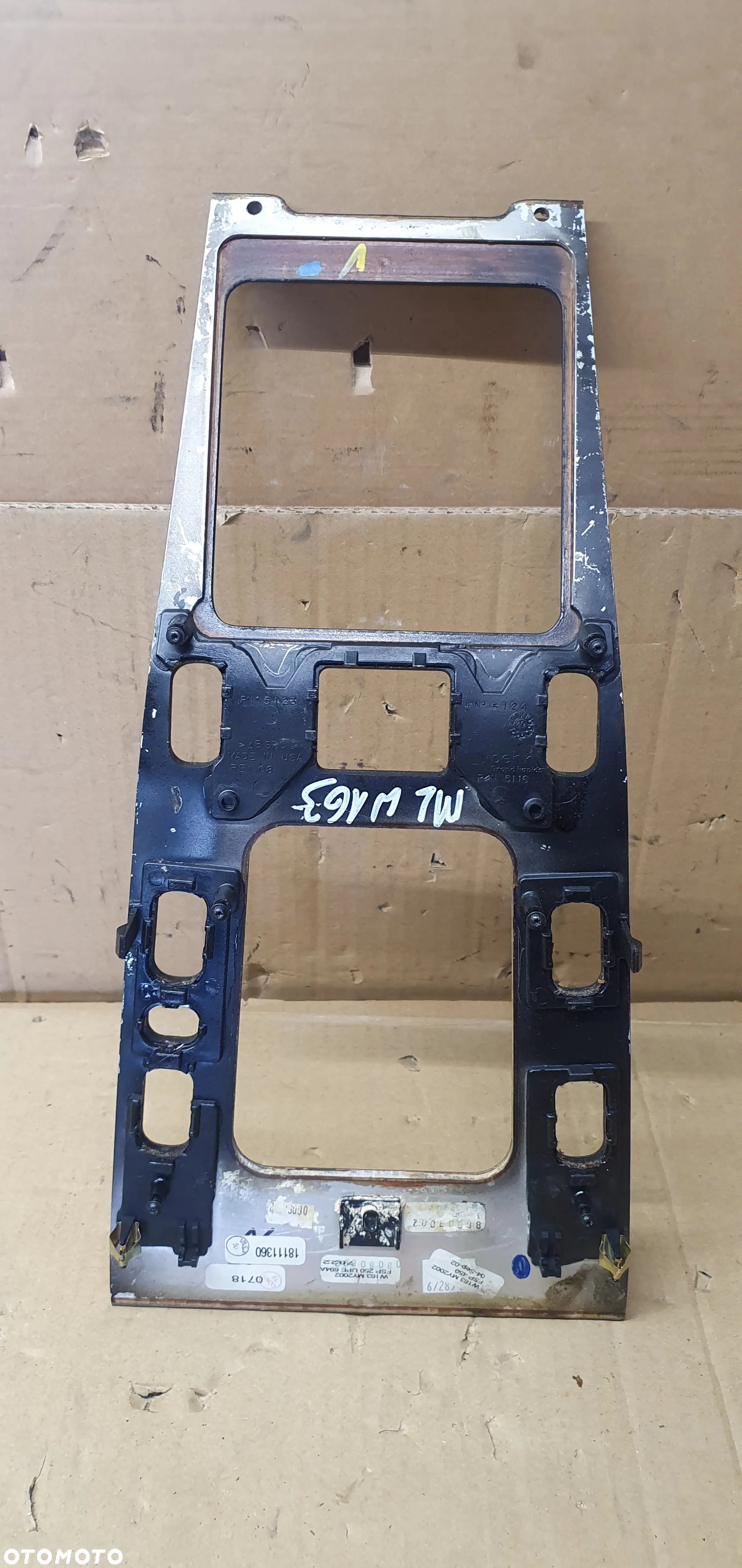 Osłona ramka dekor tunelu środkowego drewno Mercedes ML W163 Lift - 5