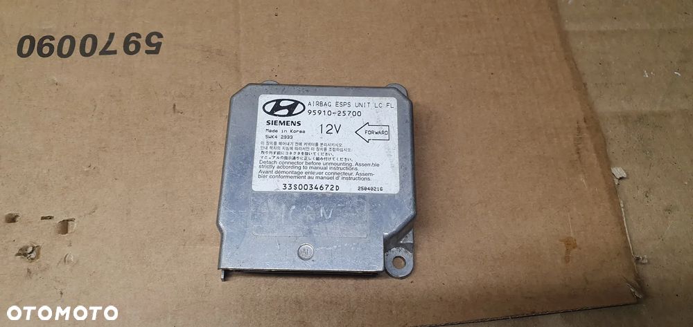 Moduł Sensor Airbag Poduszek Hyundai Accent 95910-25700 - 1