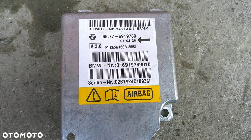 BMW E39 MODUŁ AIRBAG STEROWNIK - 1