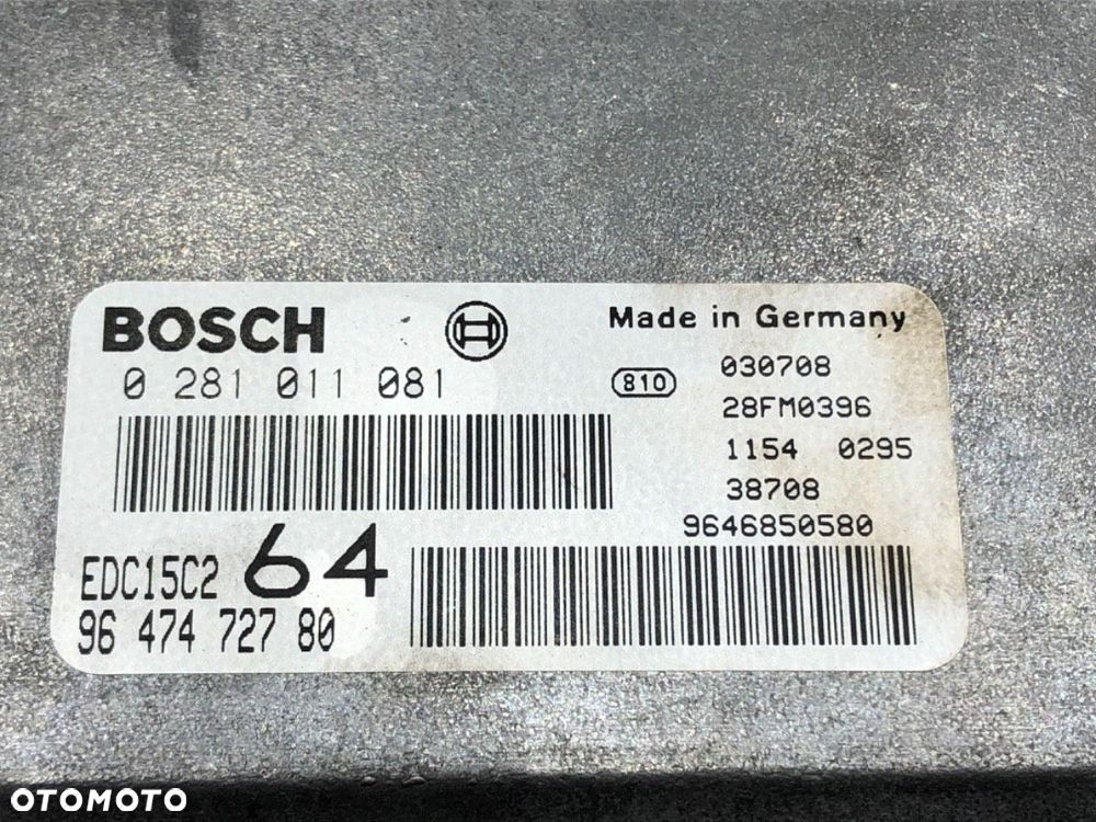 KOMPUTER SILNIKA  PEUGEOT 307 (3A/C) 2000 - 2012 2.0 HDi 110 79 kW [107 KM] olej napędowy 2000 - - 5