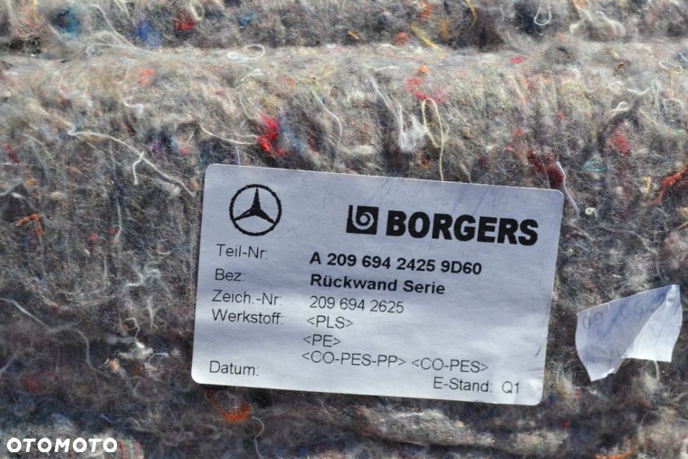 MERCEDES W209 CLK CABRIO TAPICERKA BAGAŻNIKA WYKŁADZINA DYWAN 2096942425 - 3