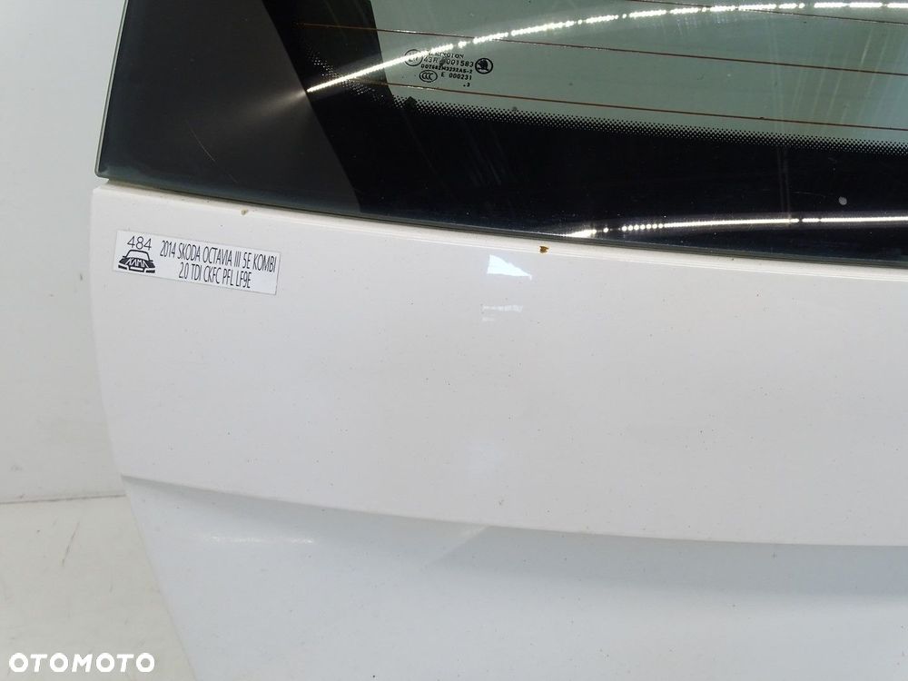 KLAPA TYŁ TYLNA BAGAŻNIKA Z SZYBĄ SKODA OCTAVIA III 5E KOMBI BIAŁA LF9E - 8