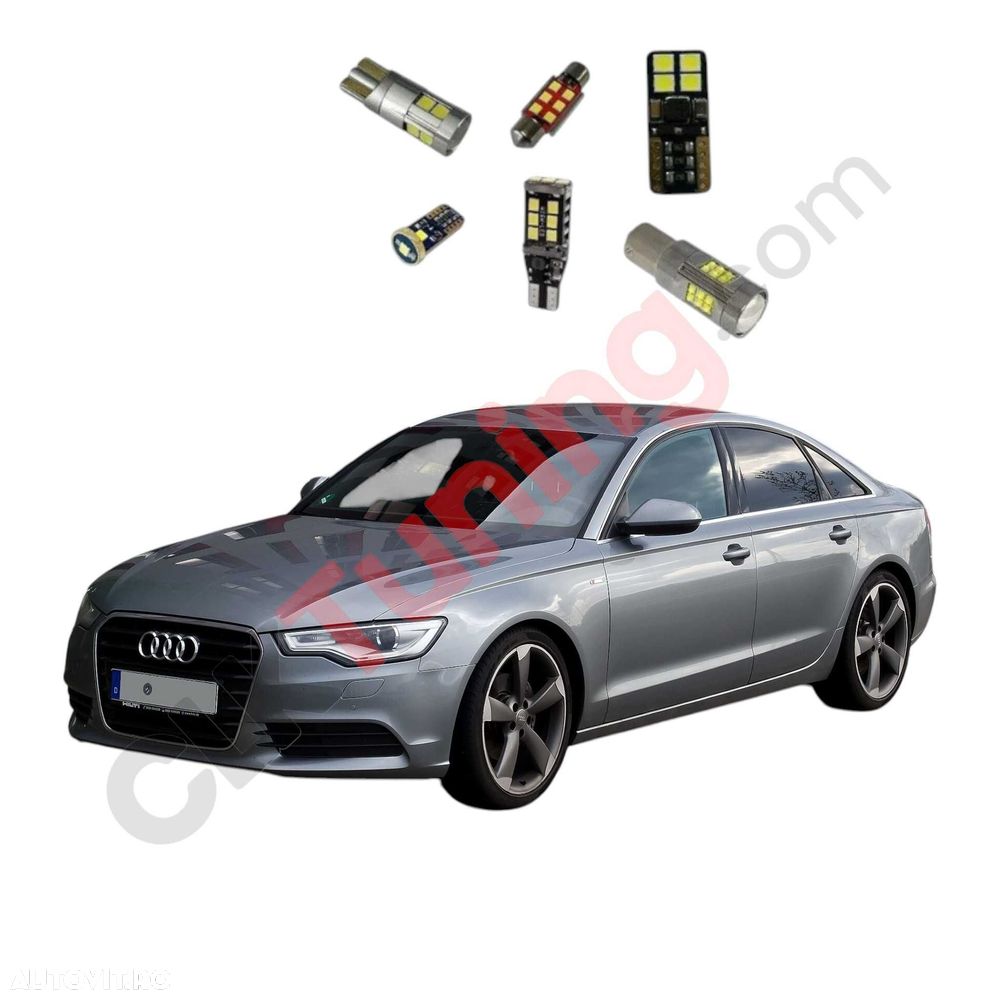 Pachet becuri led leduri pt iluminare interior Audi A6 C7 - 1