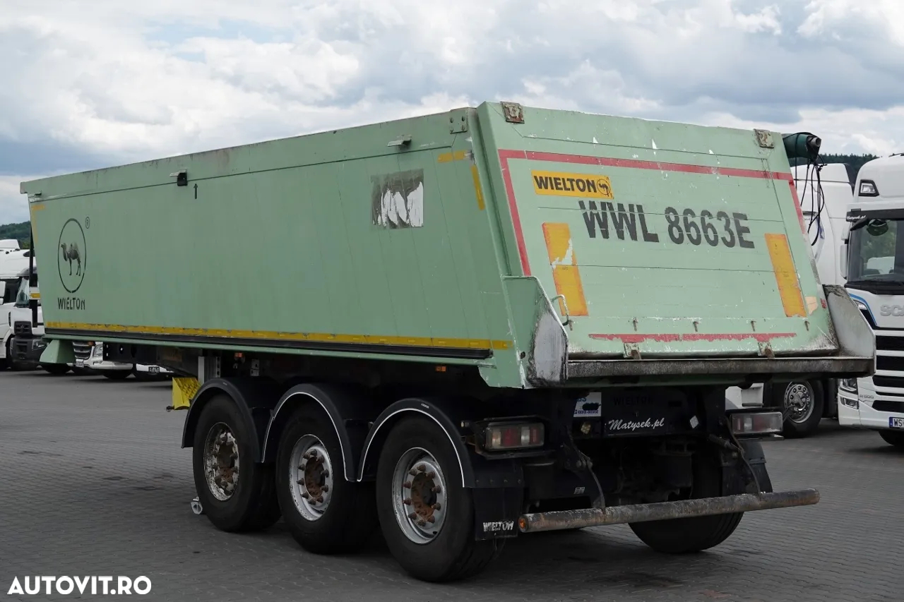 Wielton BASCULATOR 23 M3 / CAMION DIN ALUMINIU / AXĂ RIDICATĂ - 6