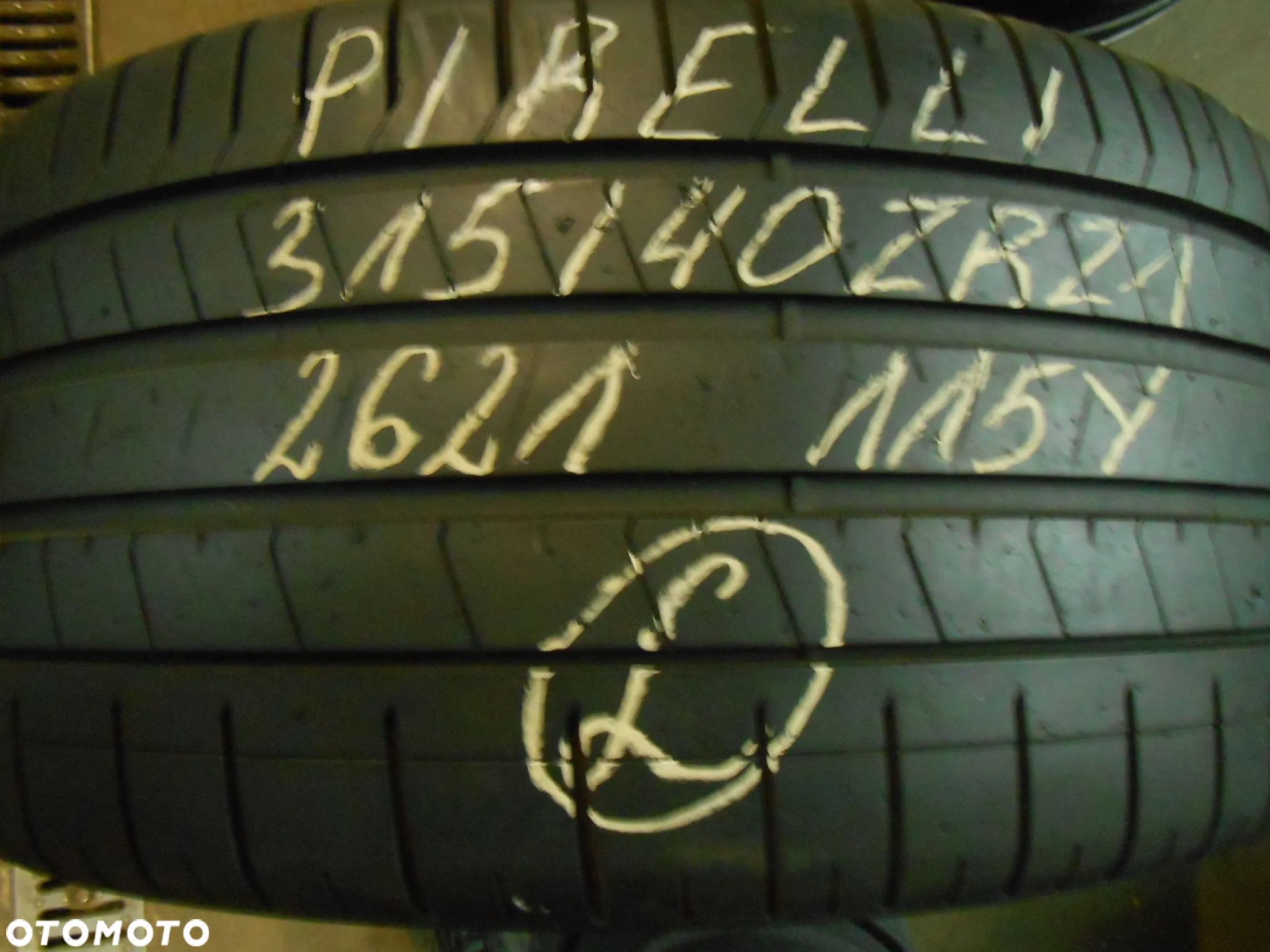 OPONA POJEDYNKA 315/40R21 PIRELLI PZERO DOT 2621 6.3MM - 1