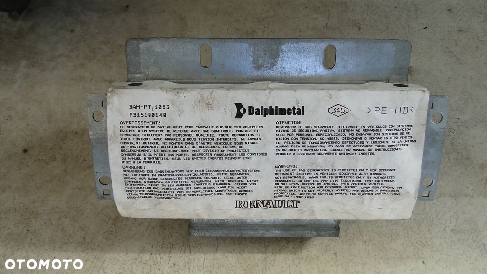 RENAULT CLIO III DESKA KONSOLA PODUSZKI PASY KOMPLET ORYGINAŁ EUROPA - 15