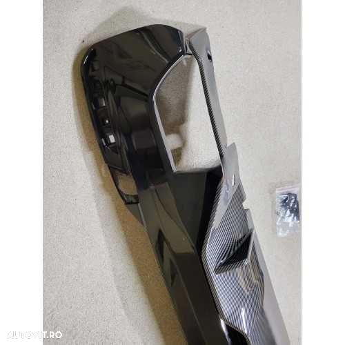 Difuzor Prelungire Model Performance Bara M BMW G30 G31, Negru+Carbon - 3